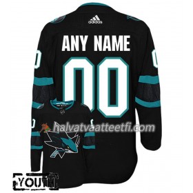 Lasten NHL San Jose Sharks Pelipaita Custom Alternate Adidas 2018-19 Authentic